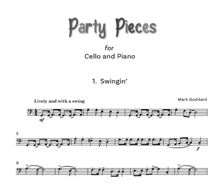 Goddard, Mark: Party Pieces for Cello & Piano