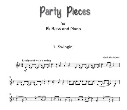 Goddard, Mark: Party Pieces for Eb Bass & Piano - Digital Download