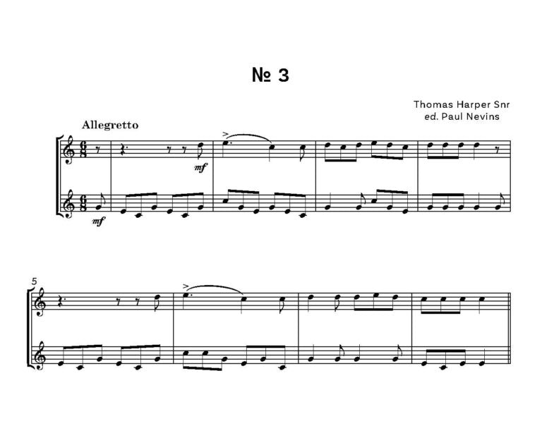 Harper (Snr), Thomas: Twelve Progressive Duetts for two trumpets ed. Dr Paul Nevins