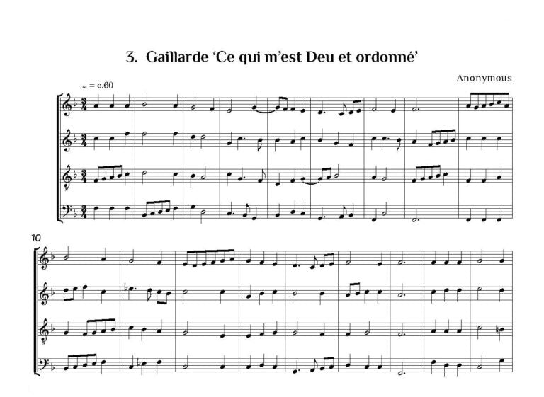 At the Sign of the Crumhorn for Recorders, Crumhorns, Shawms or Curtals (SATB)