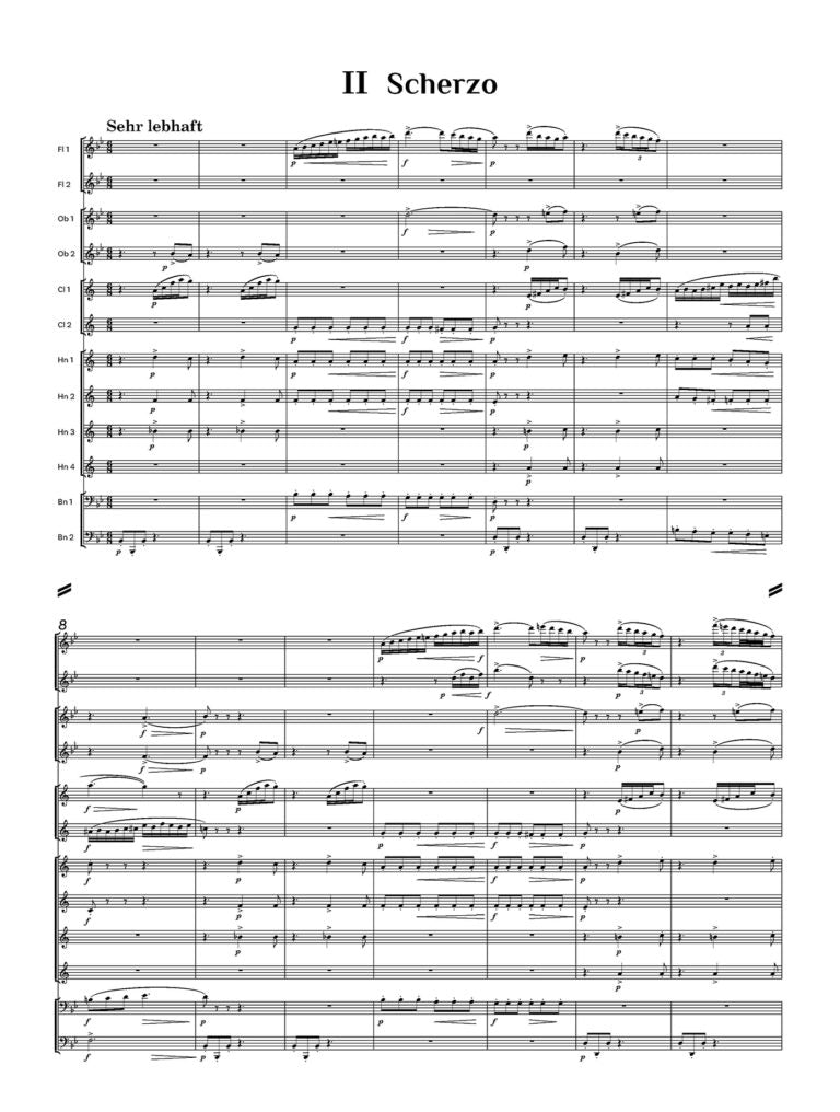 Berger, Wilhelm: Wind Serenade Op. 102 – Score only Wind Ensemble - Digital Download