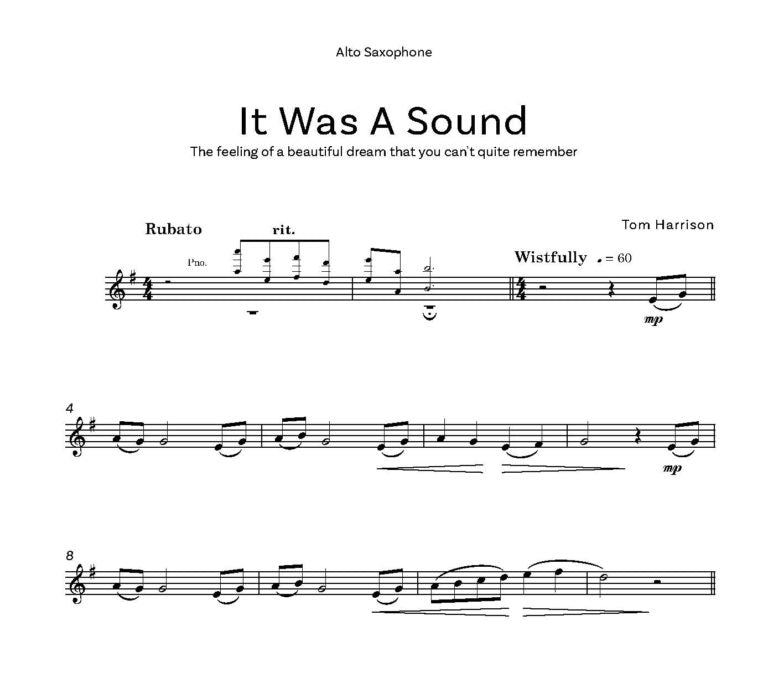 Harrison, Tom: It was a Sound – a tribute to Johnny Hodges - Digital Download