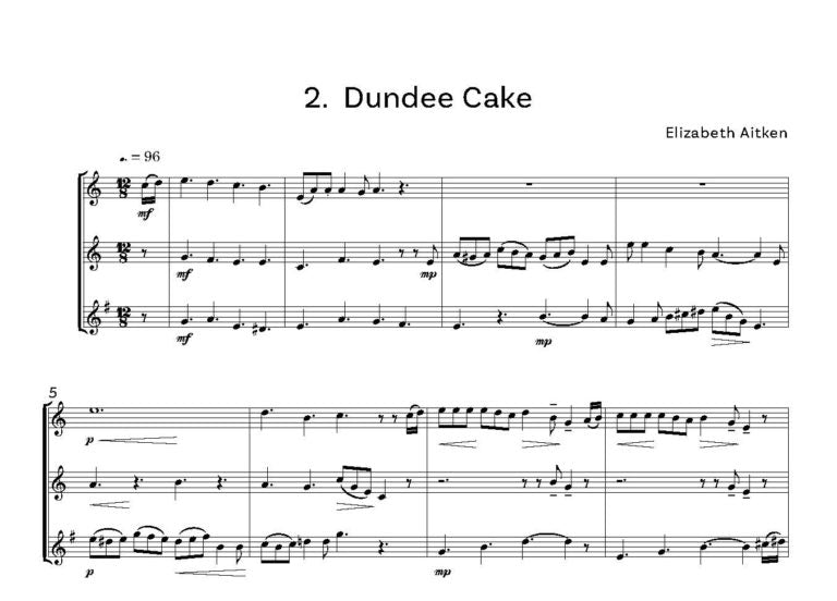 Aitken, Elizabeth: Cake Dance Suite for 2 Obs and Cor Anglais