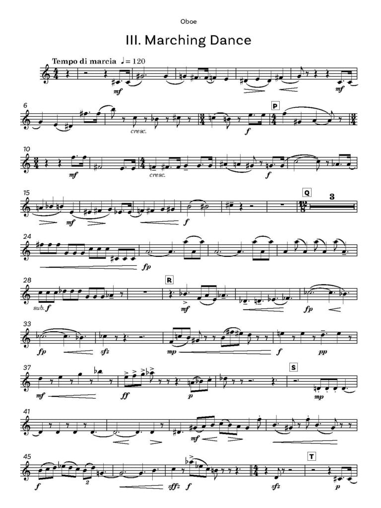 Chandler , Mary  Pas de Quatre for woodwind quartet Score and Parts - Digital Download