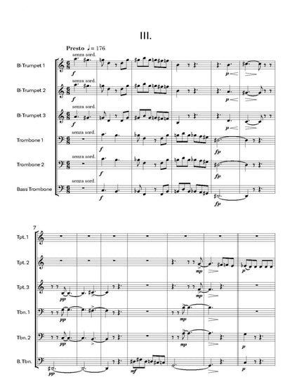 Chandler, Mary Sinfonietta (1955) for Brass Ensemble Score and Parts - Digital Download