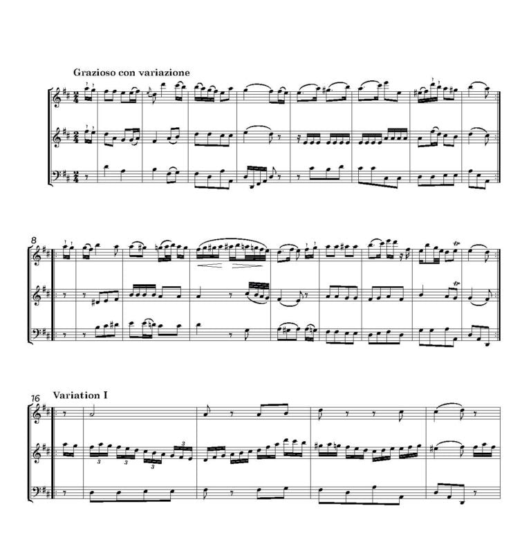 Devienne, Francois: Trio Op. 19 No. 1 for two flutes (vln) and bassoon (vc) -Digital Download