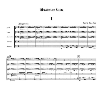 Kolodub, Janne: Ukrainian Suite for Wind Quintet - Digital Download