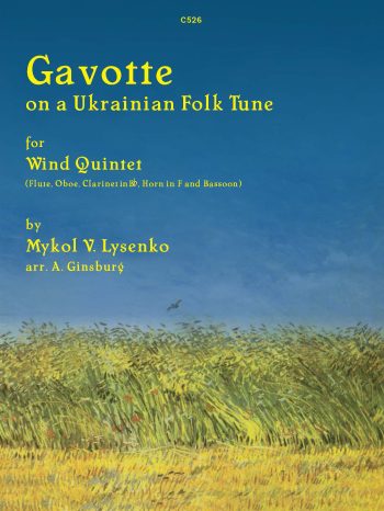 Lysenko, Mykol: Gavotte on a Ukrainian Folk for Tune Wind Quintet arr. Ginsburg - Digital Download