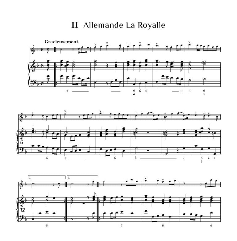 Hotteterre, J   - Suite in F Op. 2 No. 1 for Recorder- Digital Download