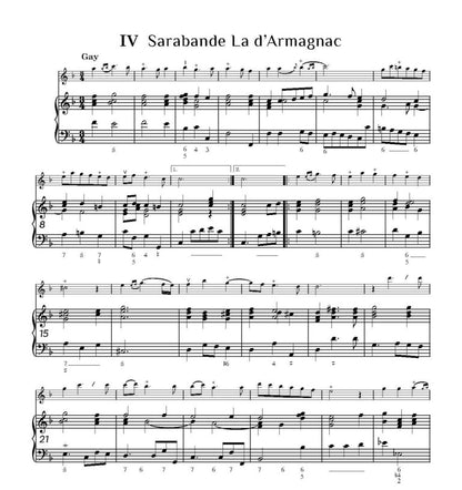 Hotteterre, J   - Suite in F Op. 2 No. 1 for Recorder- Digital Download