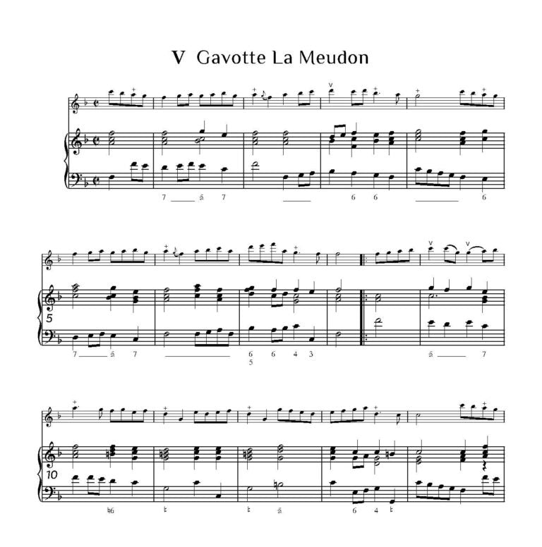 Hotteterre, J   - Suite in F Op. 2 No. 1 for Recorder- Digital Download