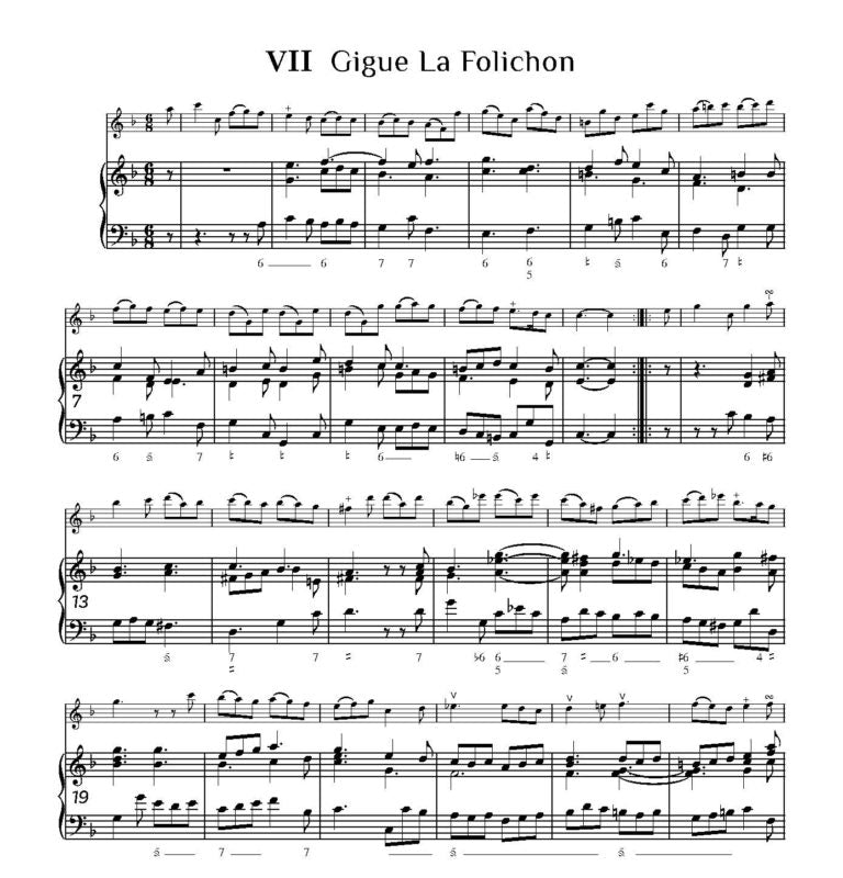 Hotteterre, J   - Suite in F Op. 2 No. 1 for Recorder- Digital Download