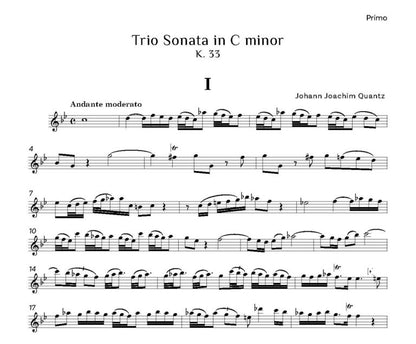 Quantz: Trio Sonata in C minor K.33