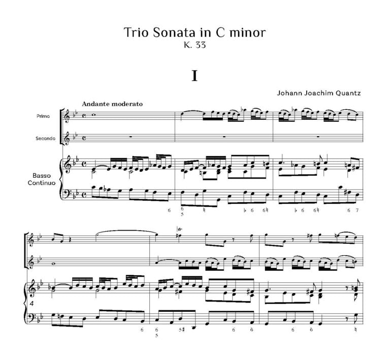 Quantz: Trio Sonata in C minor K.33