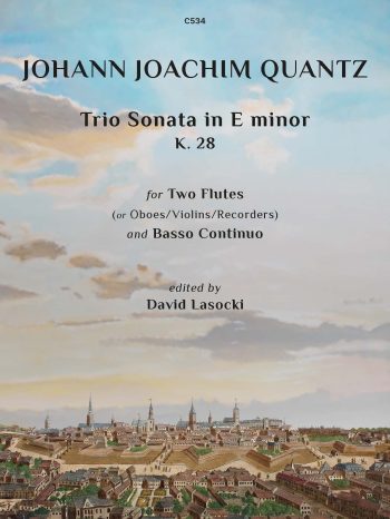 Quantz: Trio Sonata in E minor K.28 for 2 Flutes and Piano - Digital Download