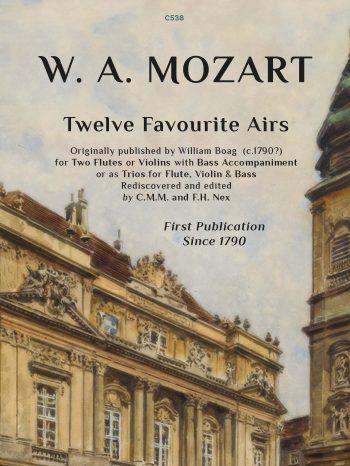 Mozart  - Twelve Favourite Airs2 Flutes or Violins with Bassoon or Cello,  - Digital Download