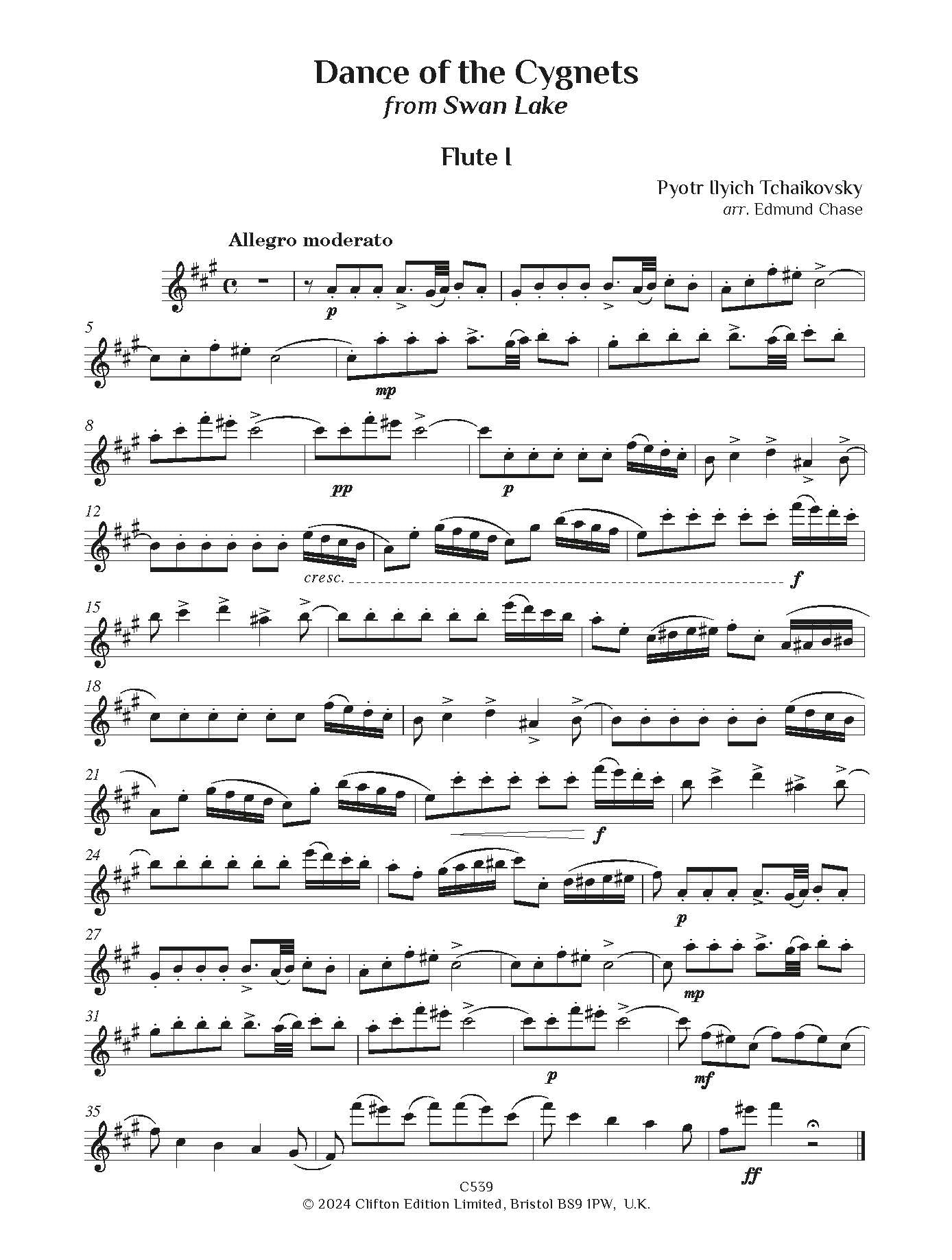 Tchaikovsky and Bizet for 2 Flutes and Piano