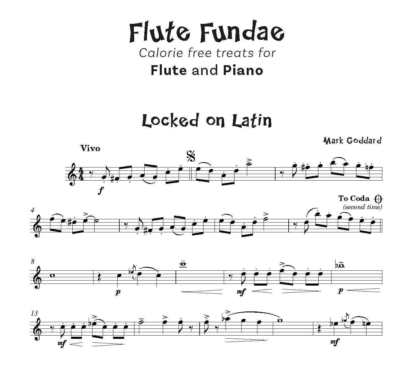 Goddard, Mark - Flute Fundae Calorie free treats for Flute and Piano