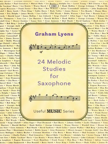 Lyons, Graham  - Twenty Four Melodic Studies for Saxophone for the first three years- Digital Download