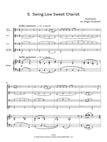 SaxPax -Flexible Saxophone Ensemble Trad. Arr. Roger Cawkwell- Digital Download