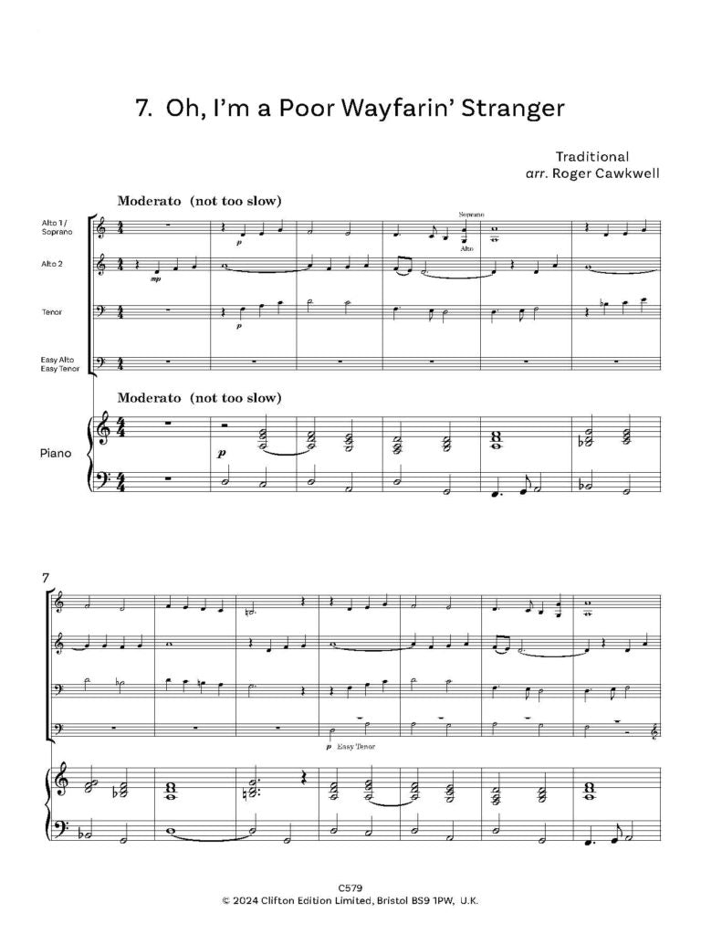 SaxPax -Flexible Saxophone Ensemble Trad. Arr. Roger Cawkwell- Digital Download