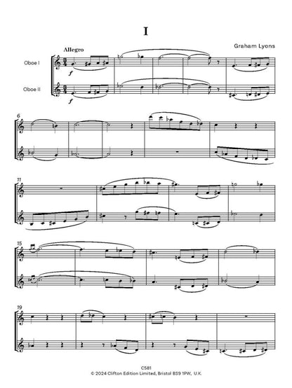 Lyons, Graham - Sonata for Two Oboes - Digital Download