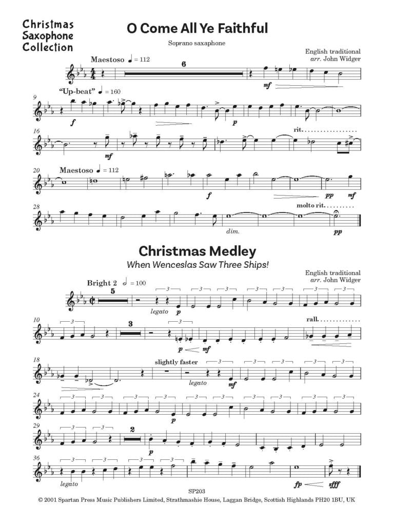 Christmas Collection for Saxophone Quartet - Digital Download