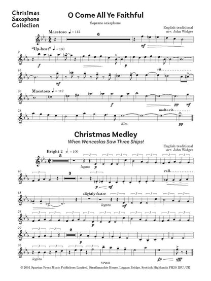 Christmas Collection for Saxophone Quartet - Digital Download