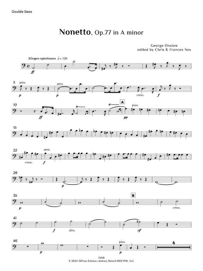 Onslow, George - Nonet Op. 77 in A minor (Parts) - Digital Download