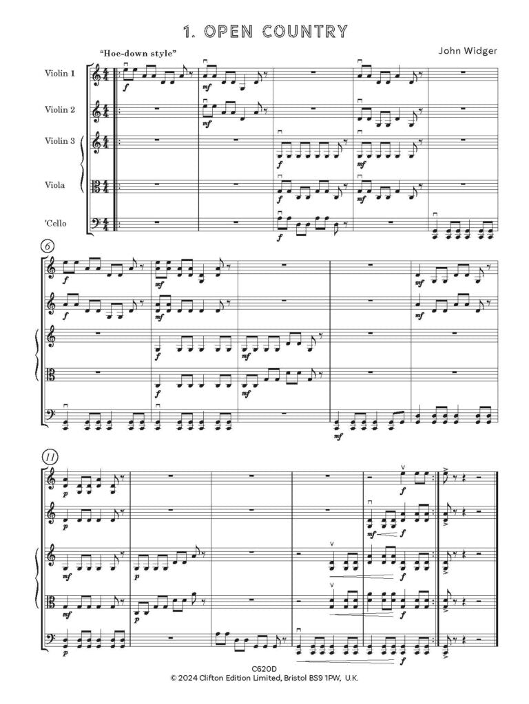 Widger, John - Open Strings Orchestra - Flexible String Ensemble - Digital Download