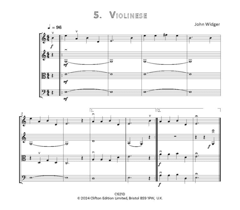 Widger, John - First Finger, First Position String Orchestra - Flexible String Ensemble - Digital Download