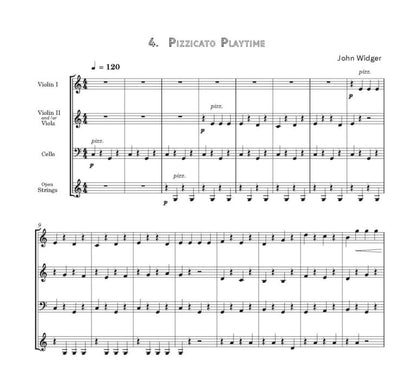 Widger, John - First Grade String Orchestra Recital Nine easy pieces for grade one string players with easy open string parts- Digital Download
