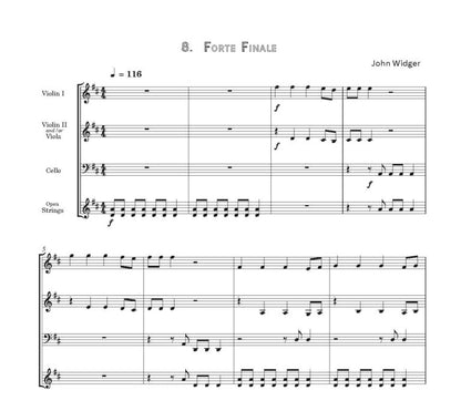 Widger, John - First Grade String Orchestra Recital Nine easy pieces for grade one string players with easy open string parts- Digital Download