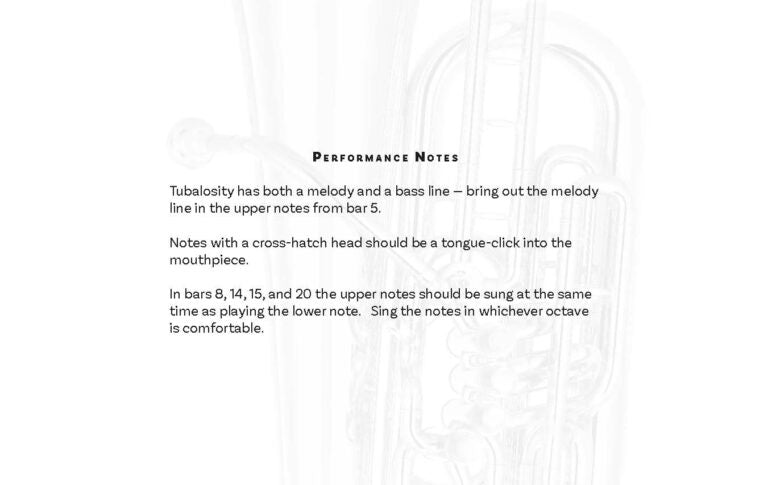 Charlton, Kay : Tubalosity for solo tuba - Digital Download