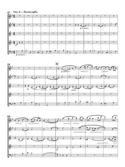 Stubbs, Duncan - Antique Variations for wind quintet - Digital Download