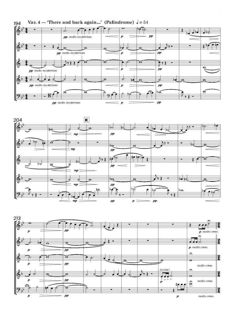 Stubbs, Duncan - Antique Variations for wind quintet - Digital Download