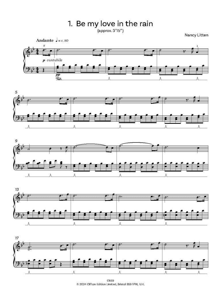 Litten, Nancy -These Sweet Days A Piano Album Inspired by Poetry for solo piano - Digital Download