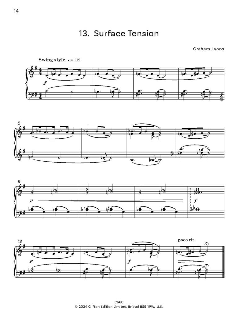 Lyons, Graham -Useful Piano Solos A Progressive Album from Beginner to Advanced for solo piano - Digital Download