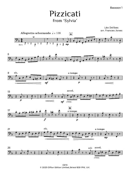 Delibes, Léo: ‘Pizzicati’ from Sylvia, arr. Bassoon Quartet- Digital Download
