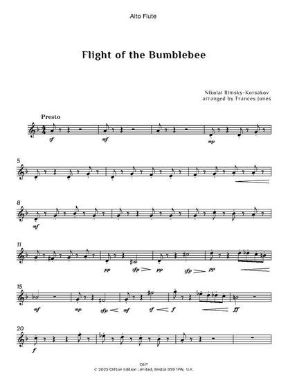 Rimsky-Korsakov, Nikolai: The Flight of the Bumble Bee, arr. Flute Quartet. - Digital Download