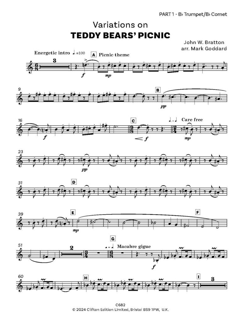 Variations on Teddy Bears’ Picnic - Flexible Wind Ensemble - Digital Download