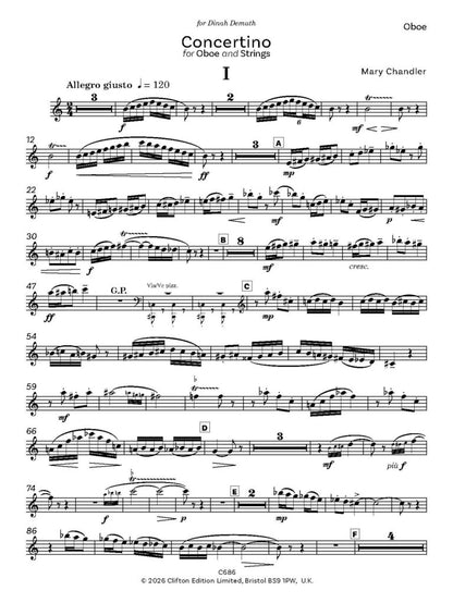 Chandler Mary  ed: Kristin  - Concertino (Score and Parts) - Digital Download