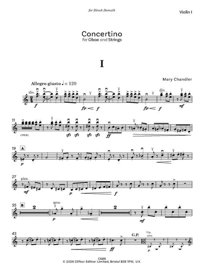 Chandler Mary  ed: Kristin  - Concertino (Score and Parts) - Digital Download