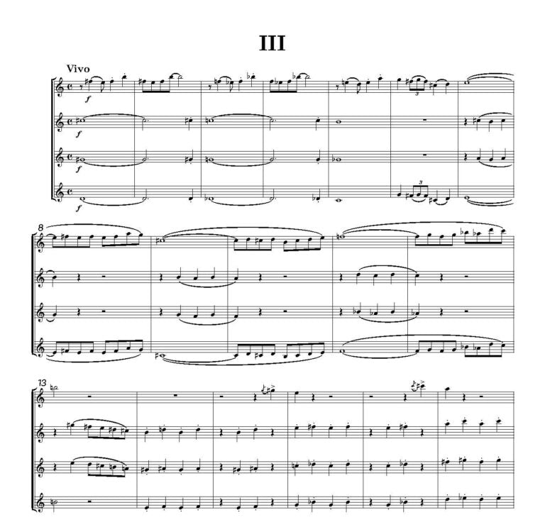 Powning, Graham - Quartet for 4 Cors Anglais - Digital Download