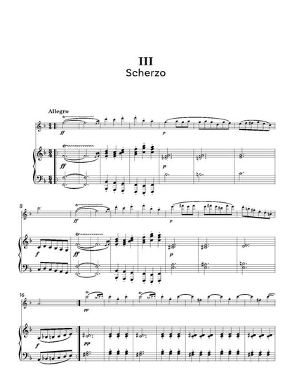 Demersseman  - Sonata No 3 for flute and piano - Digital Download