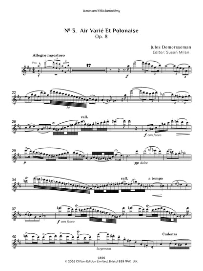 Jules Demersseman ed. Susan Milan Showpieces Vol 1 for flute and piano - Digital Download
