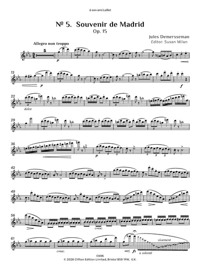 Jules Demersseman ed. Susan Milan Showpieces Vol 2 for flute and piano - Digital Download