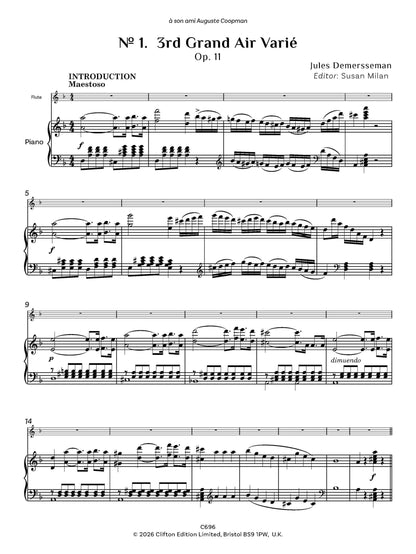 Jules Demersseman ed. Susan Milan Showpieces Vol 2 for flute and piano - Digital Download