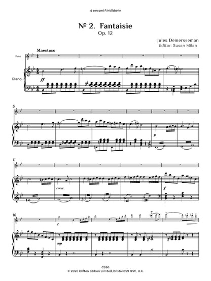 Jules Demersseman ed. Susan Milan Showpieces Vol 2 for flute and piano - Digital Download