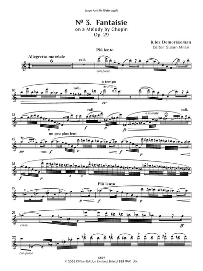 Jules Demersseman ed. Susan Milan Showpieces Vol 3 for flute and piano - Digital Download